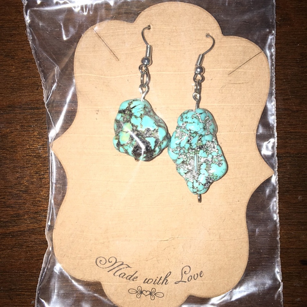 Boho stone earrings